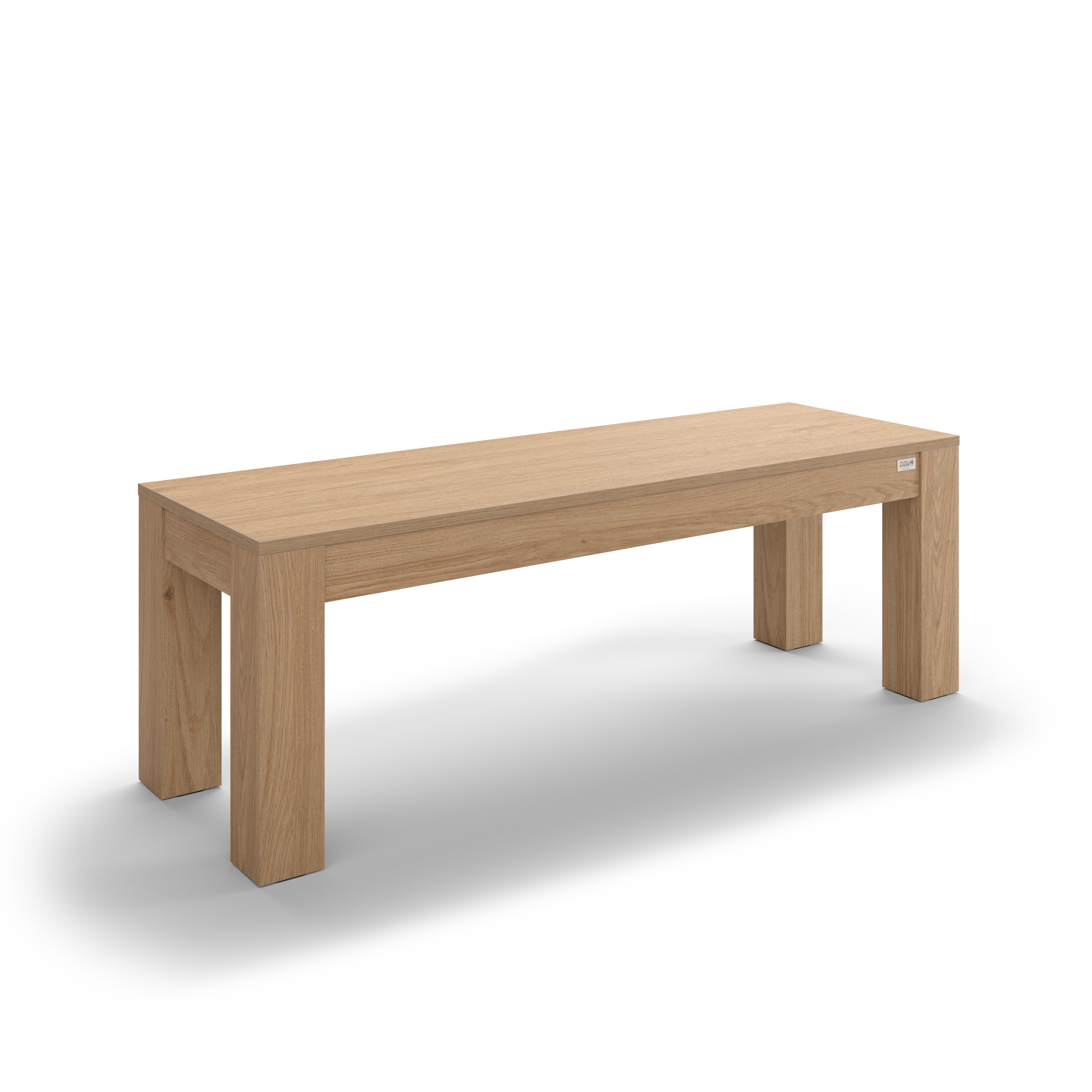 Panca da ingresso Rachele 135x45 cm, Rovere Naturale